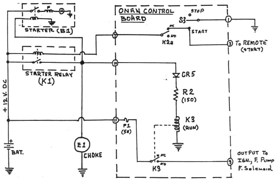 onan control board operation Reliance Transfer Switch Wiring Diagram start circuit schematic diagram large view